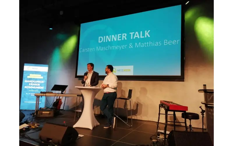 Carsten Maschmeyer beim Dinner-Talk mit Matthias Beer